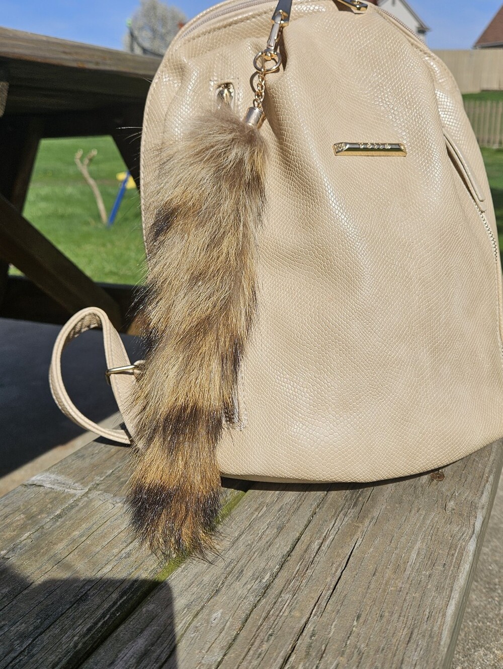 Real Raccoon Tail Bag Charm - Picture 5 of 7